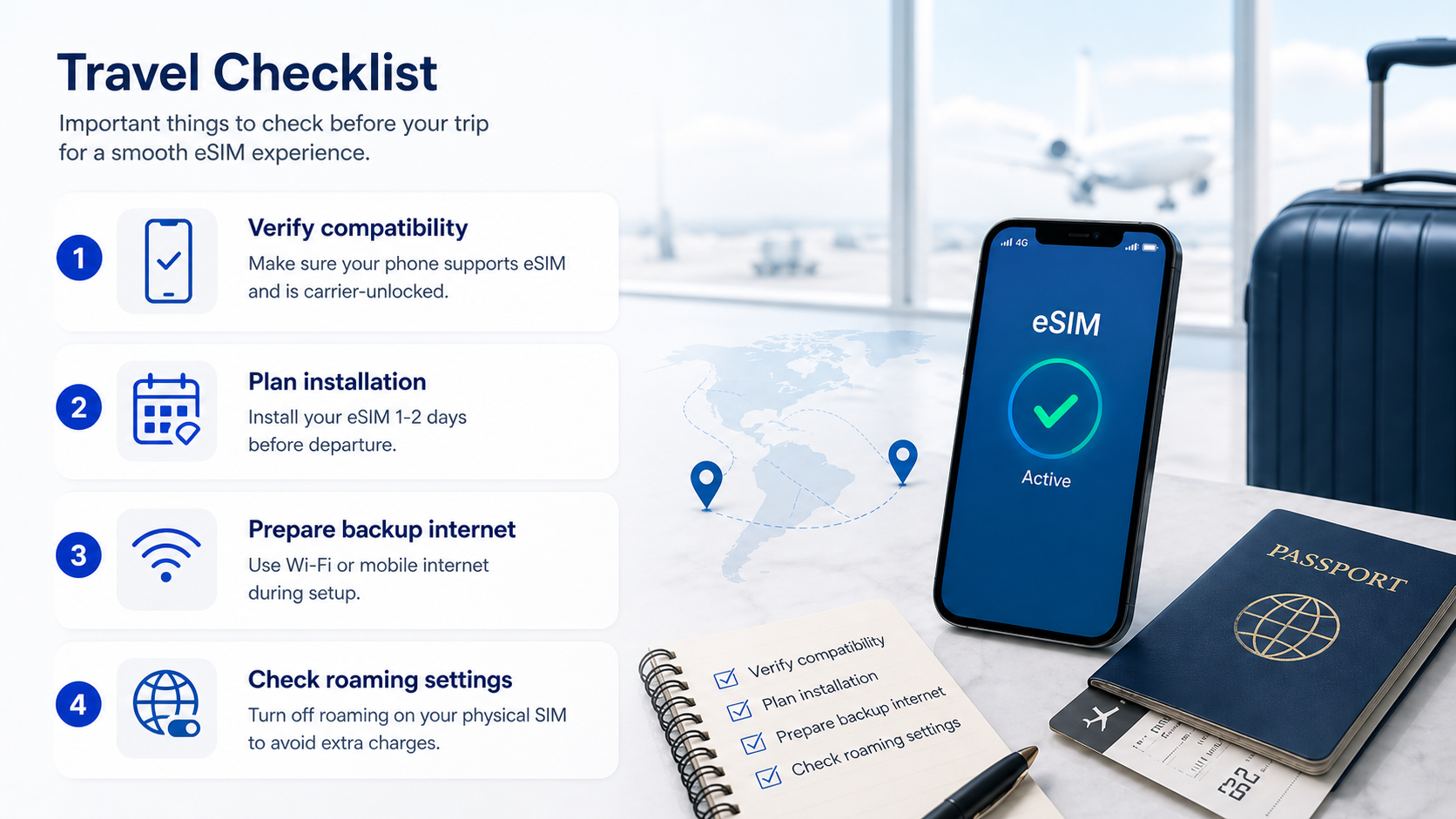 What to check voor traveling?