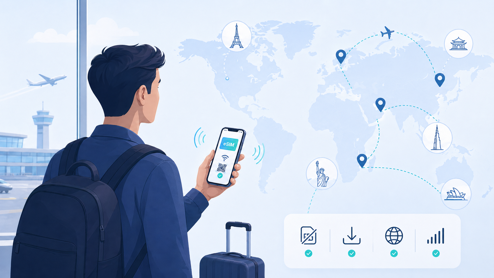 eSIM technology visual